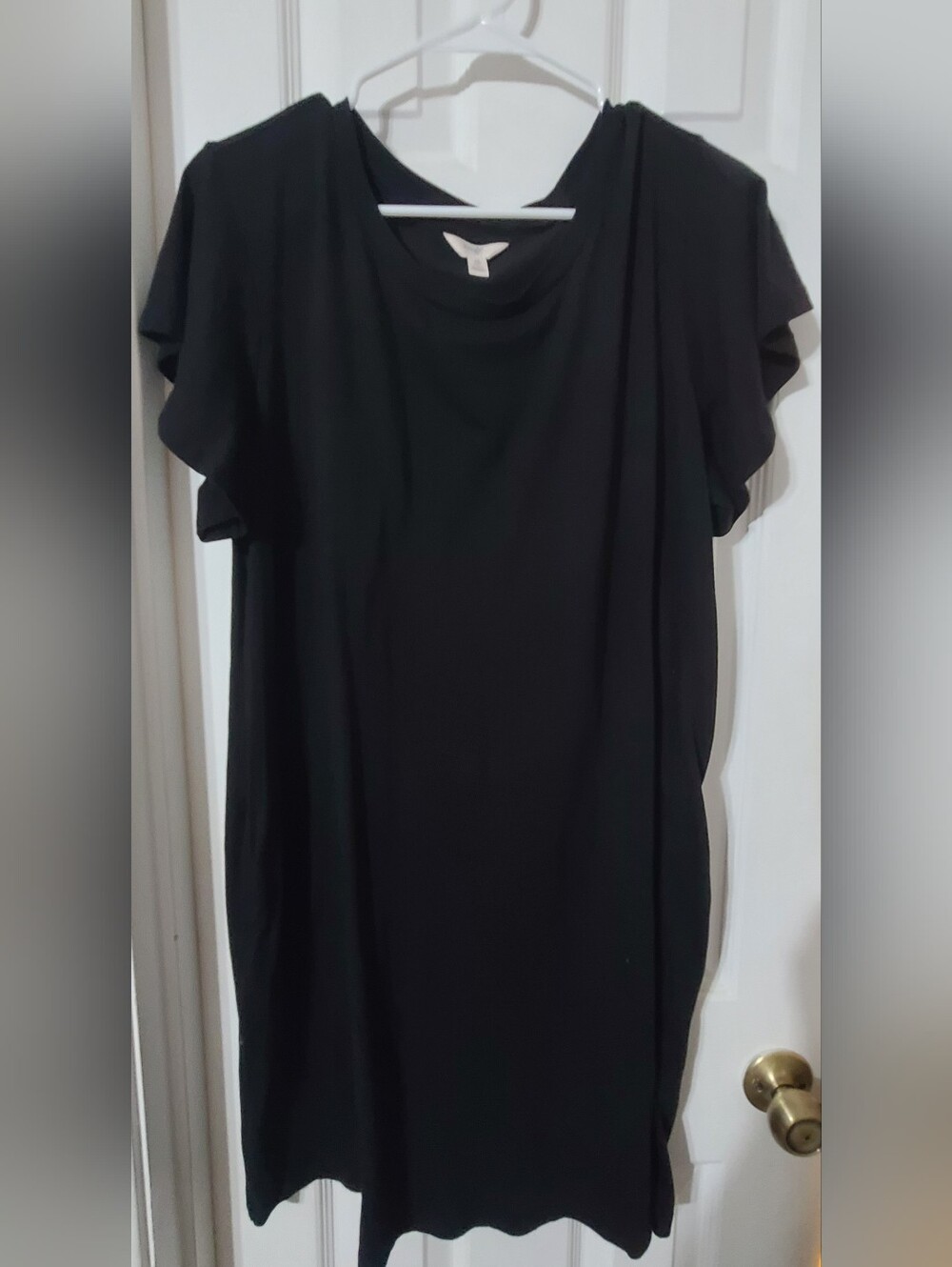 Terra & Sky Black Tshirt Dress Mini Dress